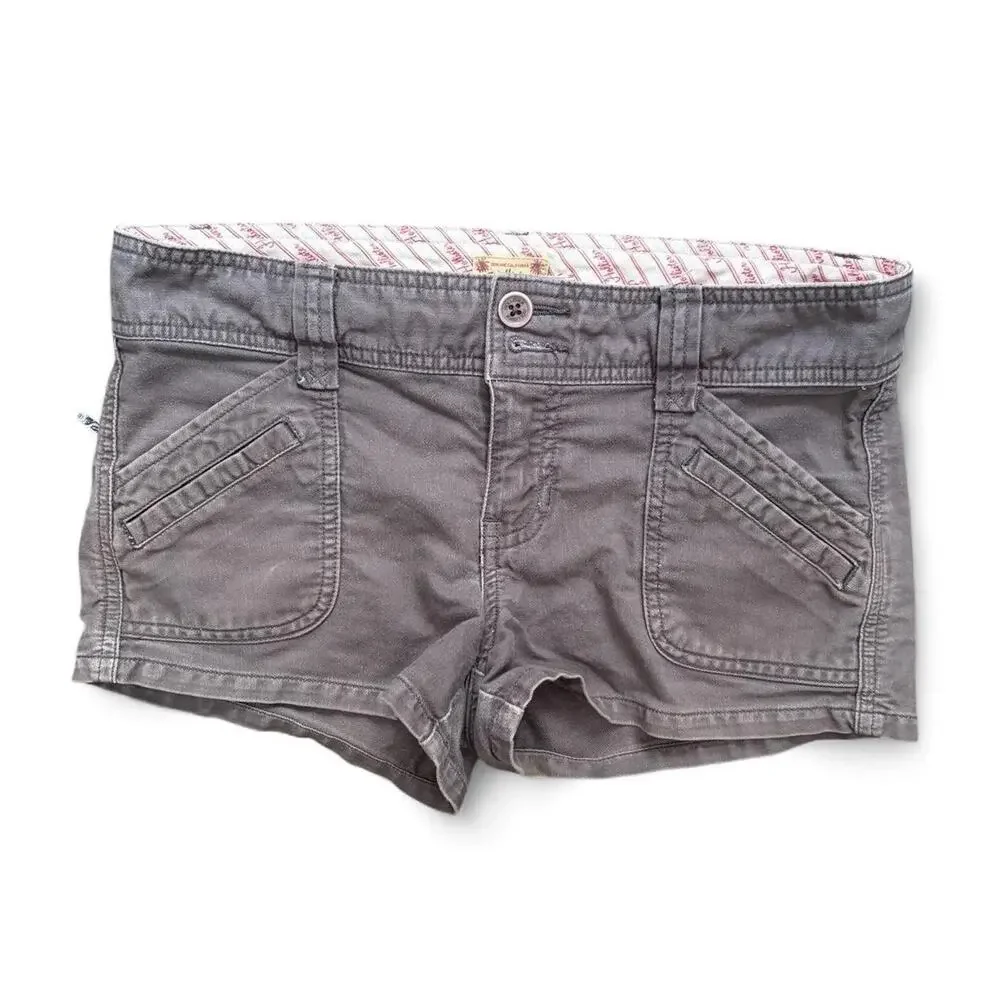 Vintage Y2K Hollister Mini Shorts Women’s Sz 5 Summer Glam Cute Beach